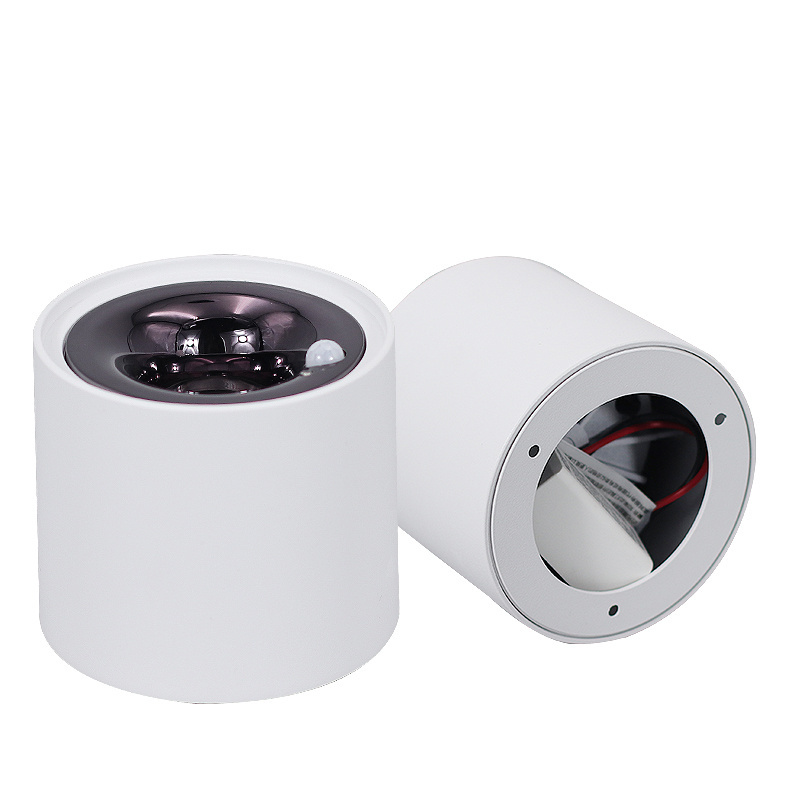 Surface Mounted Spotlight with Human Sensor Led Ceiling Lamp Cob Anti-glare Downlight for Interior