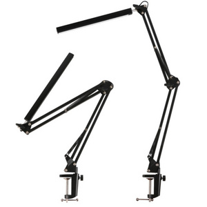 Metal Swing Arm Contemporary 12W Multifunction Folding Desk Lamp Folding Clip-on Eye-caring Led Desk with Clamp Lamp Led Office