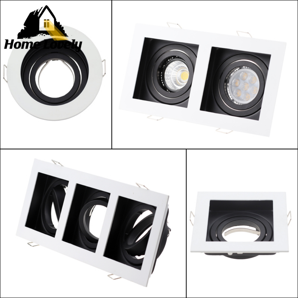 LED Downlight for GU10 Bulbs Mounting Frames Recessed Ceiling LED Spot Lighting Bedroom Kitchen Indoor Led Down Light Lamp