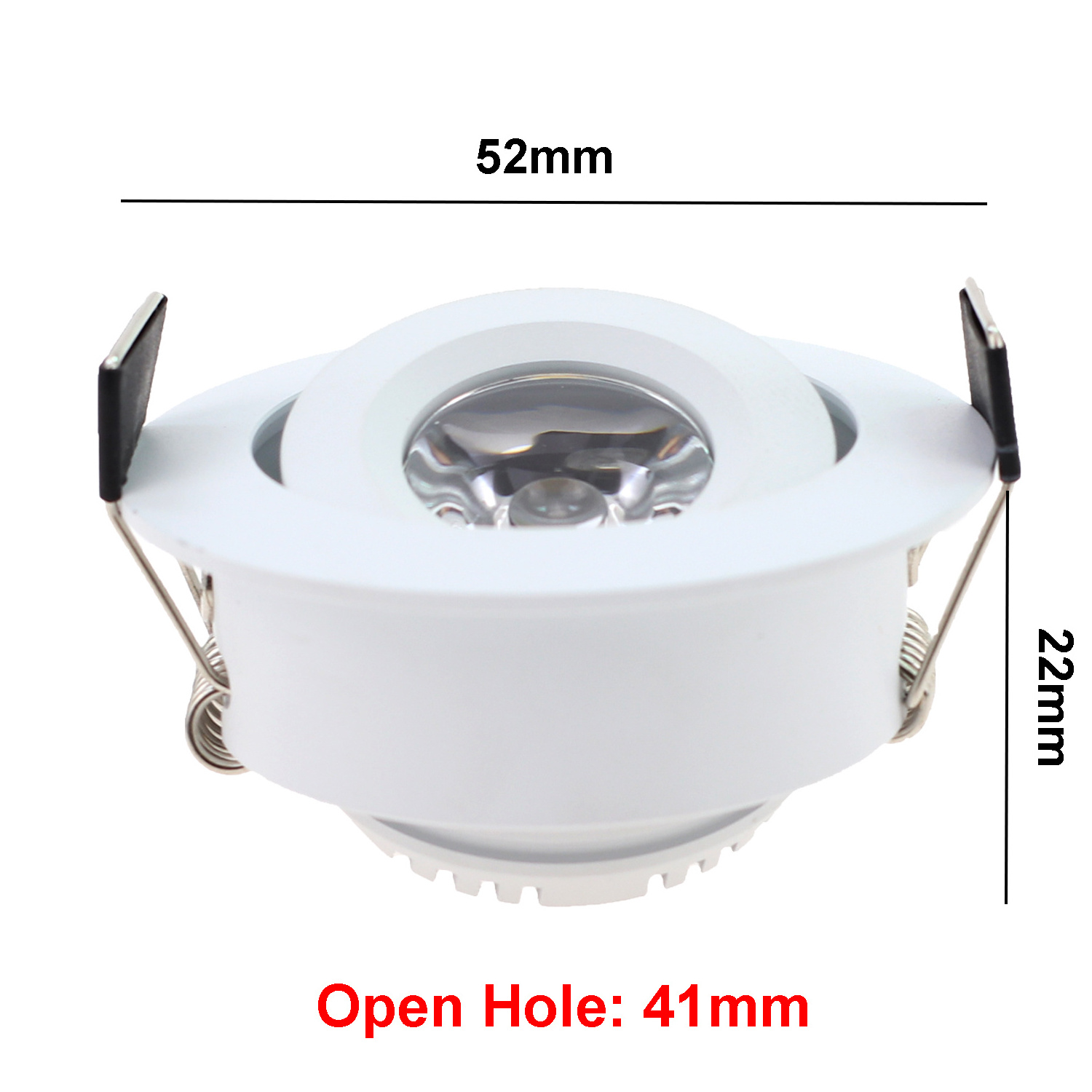 Decoration White Black 12 Volt Small 3W LED Embedded Rotating Mini Ceiling Spot Light Spotlight