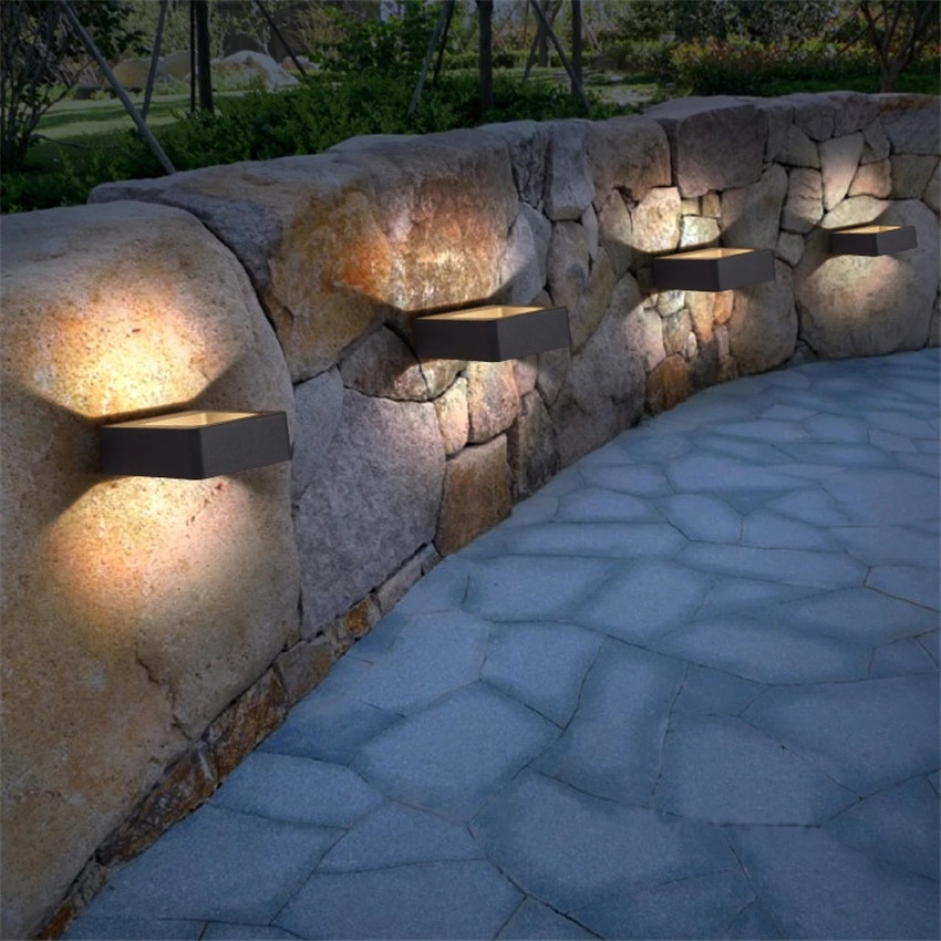 LED Outdoor Lighting IP65 Waterproof Alumunim Wall Lamp Garden Villa Porch Sconce Lightings Black Color Outdoor Garden Furniture