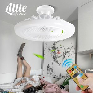 3in1 Ceiling Fan with Lighting Lamp E27 Converter Basic for Bedroom Living Home Silent AC85-265V