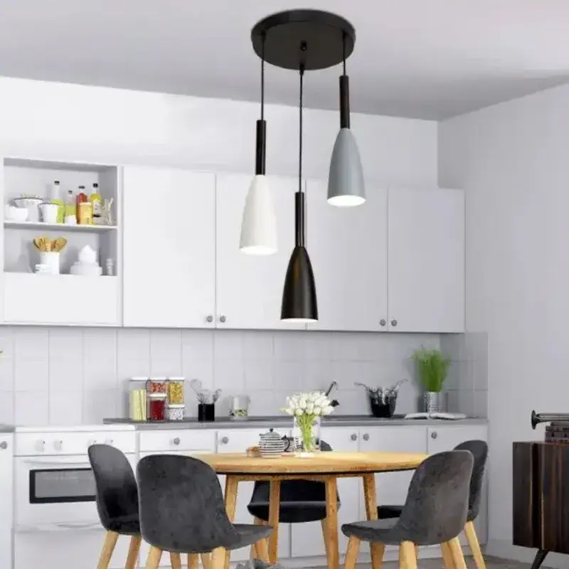 Modern 1/3-Light Pendant Light Ceiling Lamp Lighting Fixtures for Kitchen Island Dining Room Foyer Farmhouse