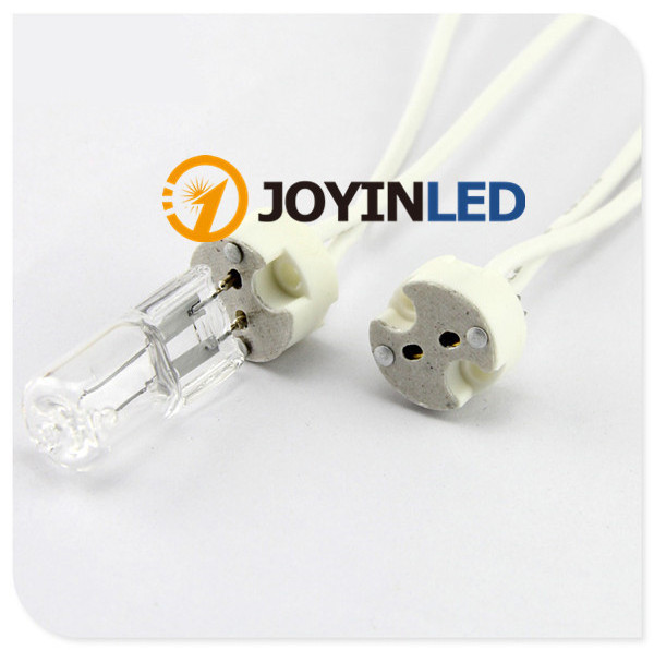 2 pins 10cm Cable Ceramic Socket GU5.3 MR16 MR11 Base Lamp Holder