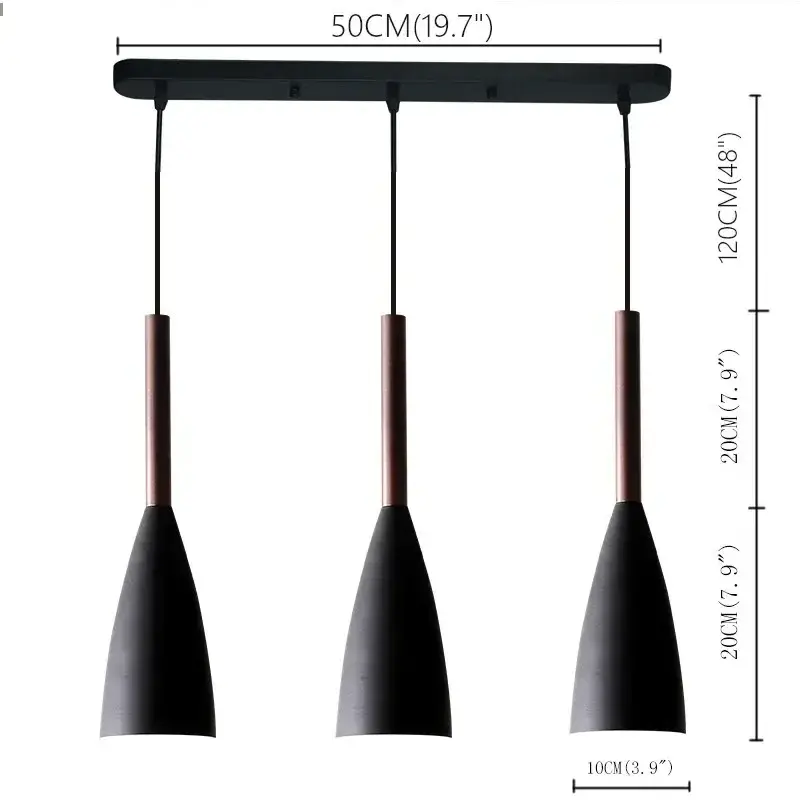 Modern 1/3-Light Pendant Light Ceiling Lamp Lighting Fixtures for Kitchen Island Dining Room Foyer Farmhouse