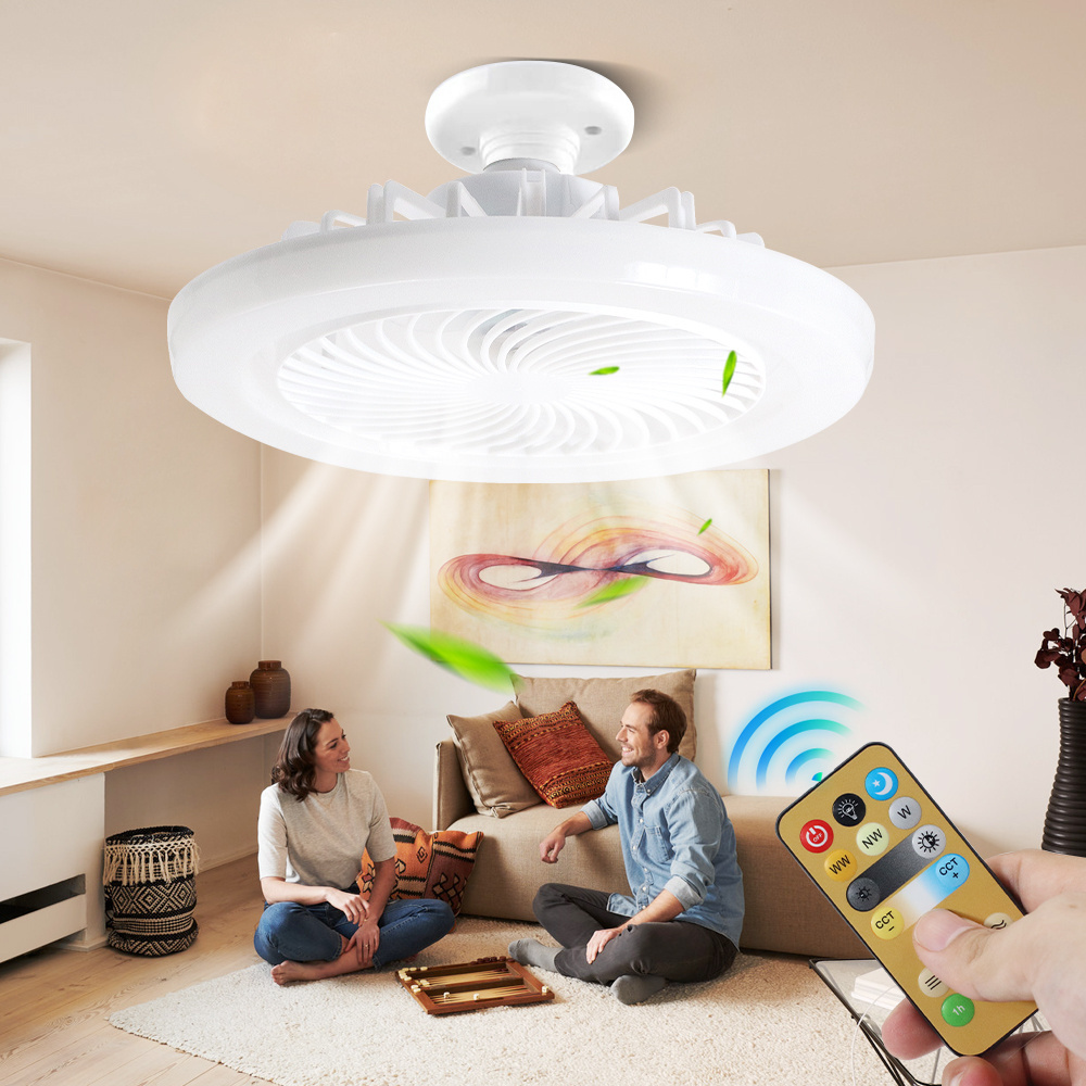 LED Ceiling Fan With Lighting Lamp Aromatherapy Fan Lamp Suitable For E27 Converter Lamp For Bedroom Living