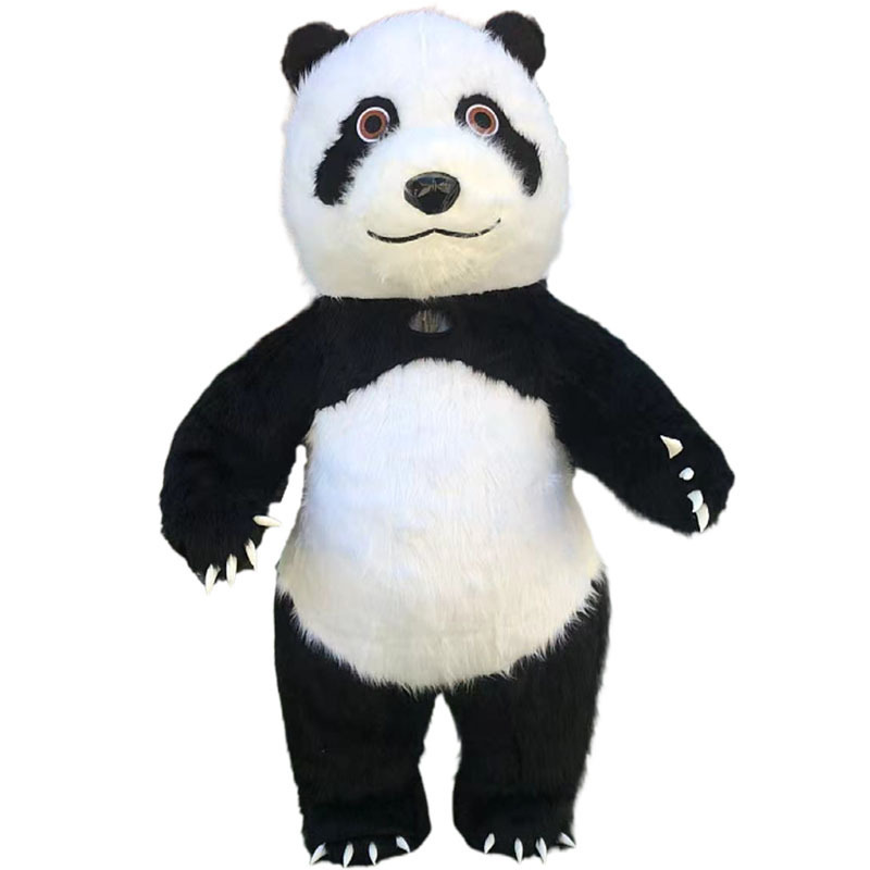 popular panda Funtoys Hot sale giant walking giant inflatable polar bear mascot costume for adult