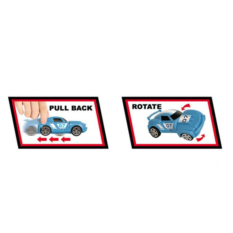 Hot Sales Play Set Pull Back Wheels Toy Car Cross Toy Race Track Set