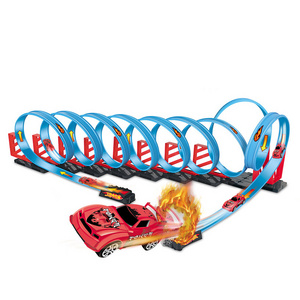 Hot Sales Slot Toys Pull Back Wheels Track Builder Total Takeover Toy Cars Track for Kids Ready To Ship