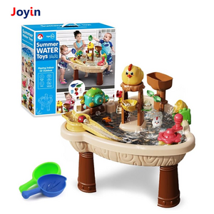 Sand Beach Table Toy w/ Umbrella & Chick Accessories Toddler Summer Outdoor Indoor Beach Water Table Play set w/ Splash Water