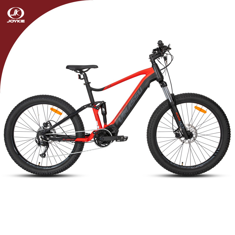 JOYKIE best fashion e mtb bafang mid motor full suspension mid drive electric bike with 9 speed