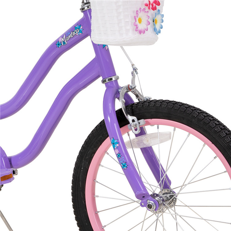 JOYKIE pink purple green 18 inch 20 inch banana seat kids bicycle girls cruiser bike