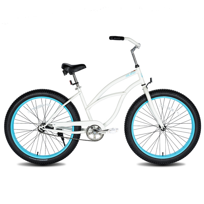 JOYKIE 26 inch fat tire bike lady bicycle fixed gear bike beach cruiser bike