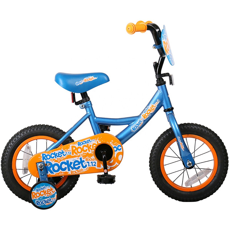 JOYKIE rocket 12 inch blue small baby bicycle kids bikes bicycle with training wheels