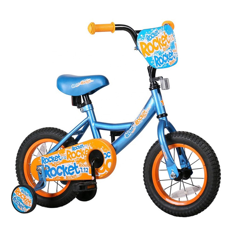 JOYKIE rocket 12 inch blue small baby bicycle kids bikes bicycle with training wheels