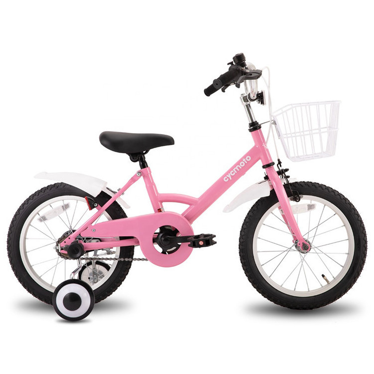 JOYKIE Japanese Market 16 inch Children Cycle Kids Bicycle with Basket and Training Wheel