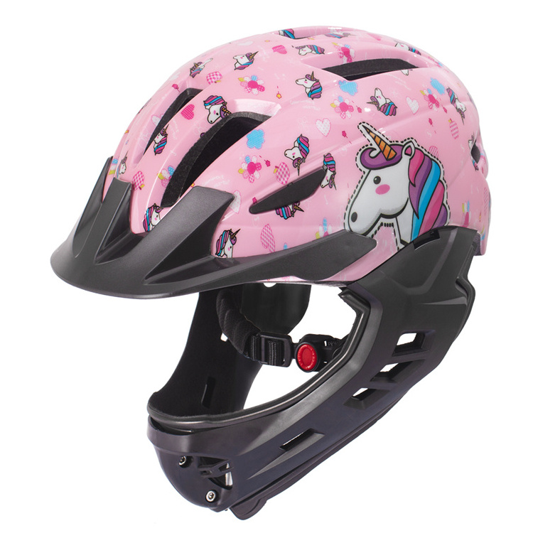 JOYKIE new design lightweight full face girl boy sports bike cycling kids bicycle helmet