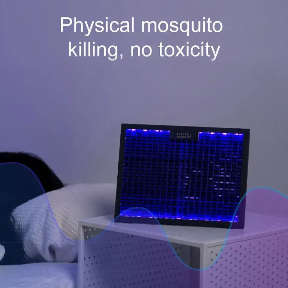 Portable Household Desktop Electric Mosquito Killer Lamp Trap for Camping Outdoor Pest Control Purple Mosquito Repellent Light