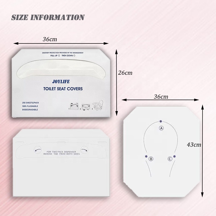 China Hygienic Healthy Flushable Disposable Toilet Seat Cover Paper Manufacturers