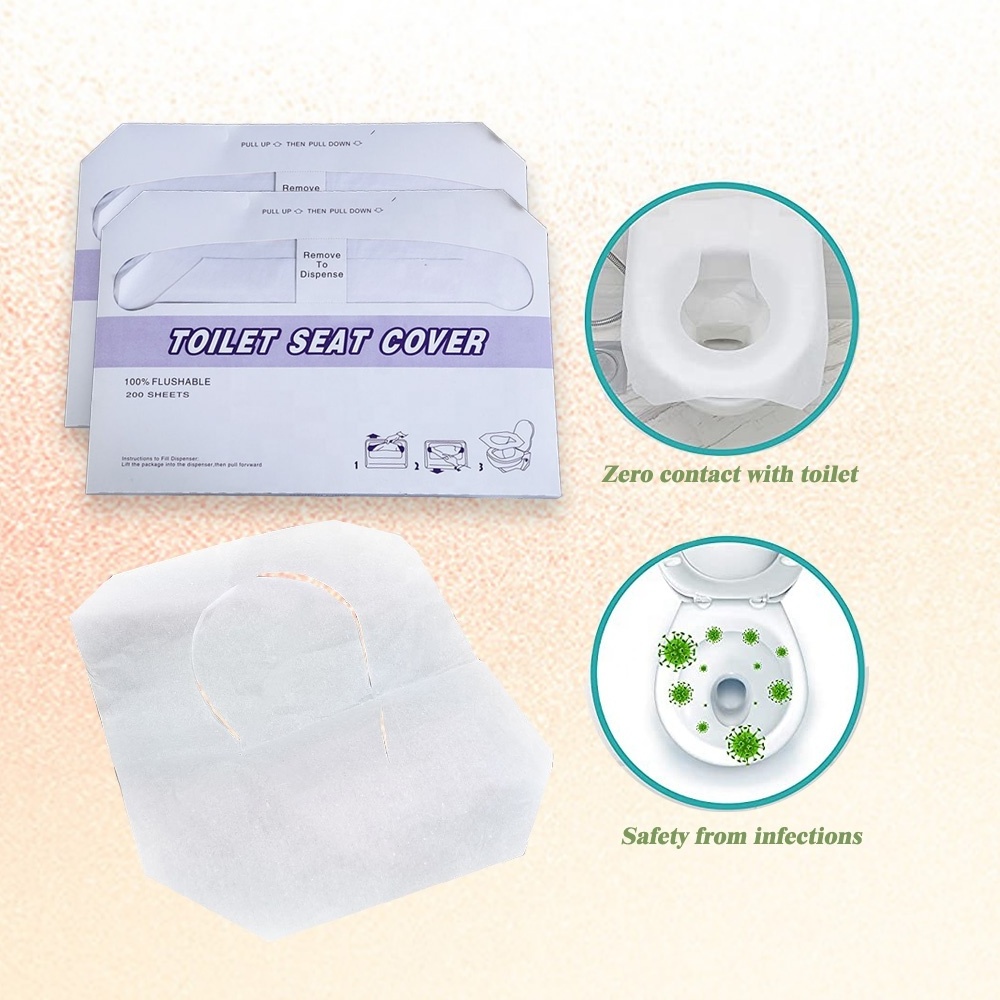 China Hygienic Healthy Flushable Disposable Toilet Seat Cover Paper Manufacturers