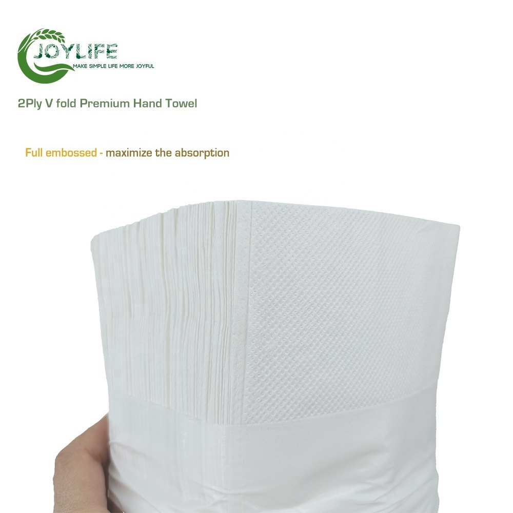 White Paper Hand Towels Pack 250 Sheet Tissues Napkin Kitchen Paper V Fold Toilet Paper