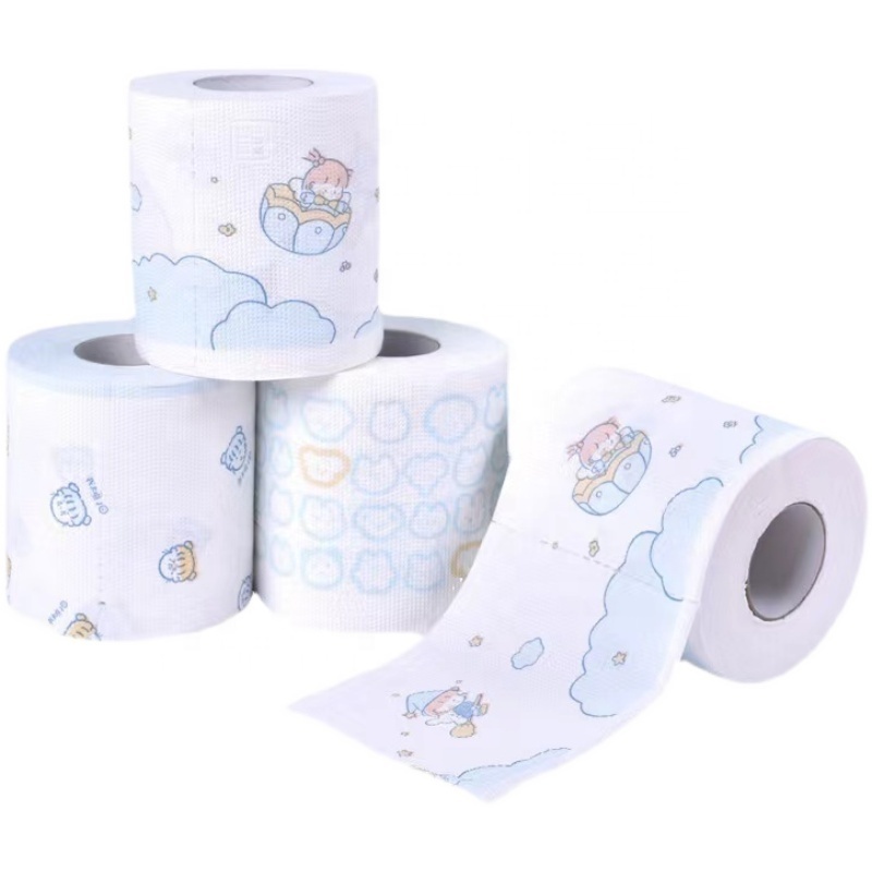 Wholesale Custom Color 2ply 3ply 4ply Printed Toilet Papers Rolls Bathroom Tissue