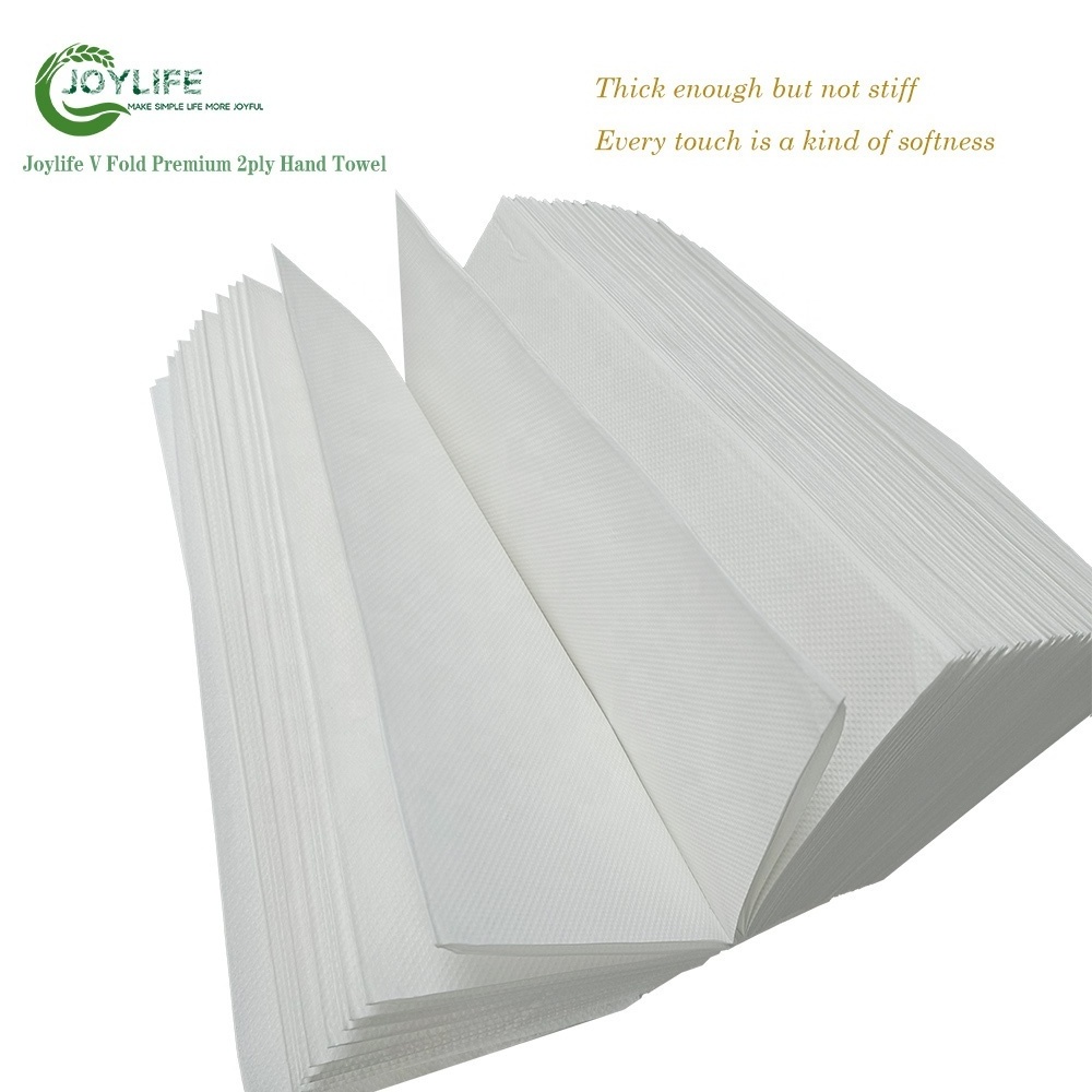 Industrial Paper Towel Virgin Pulp Paper Towel Stand V Fold Paper Hand Towels