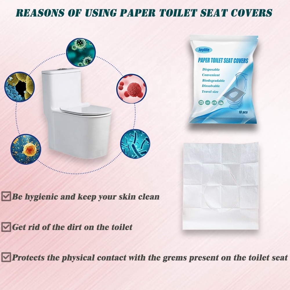 Portable Travel Pack Flushable Wc Disposable Toilet Seat Paper Covers