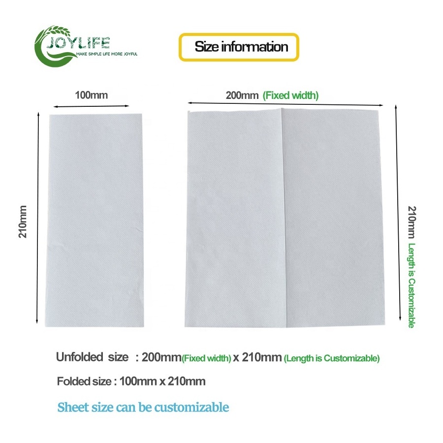 White Paper Hand Towels Pack 250 Sheet Tissues Napkin Kitchen Paper V Fold Toilet Paper