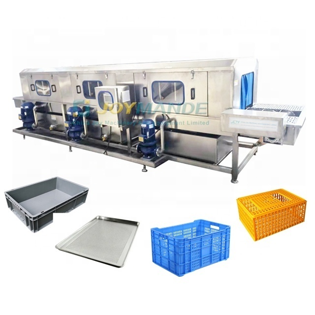 Automatic Plastic Turnover Basket Pallet Crate Container Baking Tray Chicken Cage Washing Washer Cleaning Machine