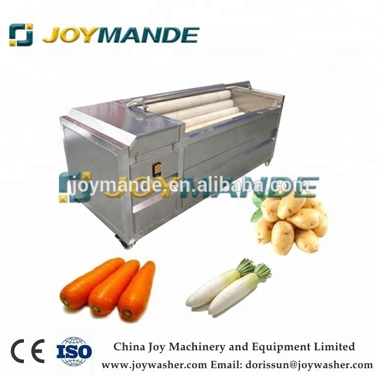 Industrial Potato Washing Peeling Machine Potato Peeler And Slicer Machine