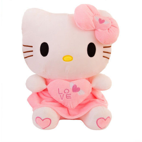 JM Popular Hello Cat Kitty Plush Toy With Soft And Huggable Material For Baby Toys