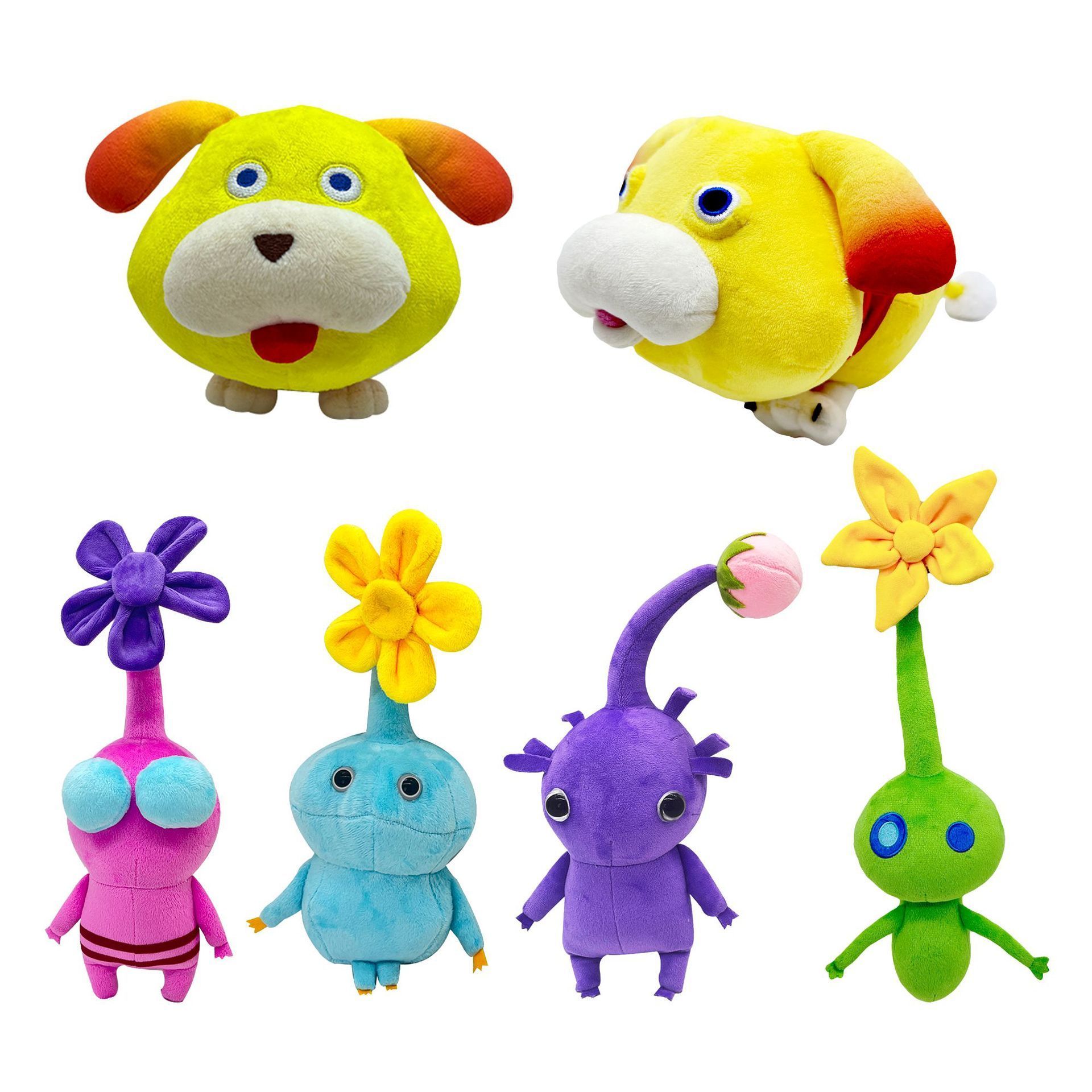 2023 New Purple Pikmin Plush Dolls Pikmins 4 Cute Cartoon Anime Figure Flower Game Fans Gifts Stuffed Animal Pikmins Plush Toys