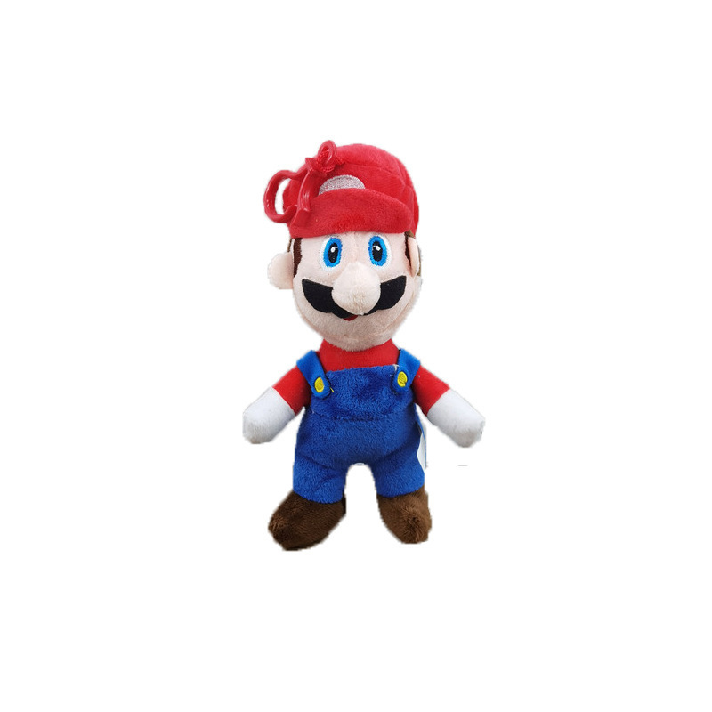 JM Wholesale Cartoon Super Mario Rubber Keyring Anime Super Mario Game Mario Bros plush toy Key chain