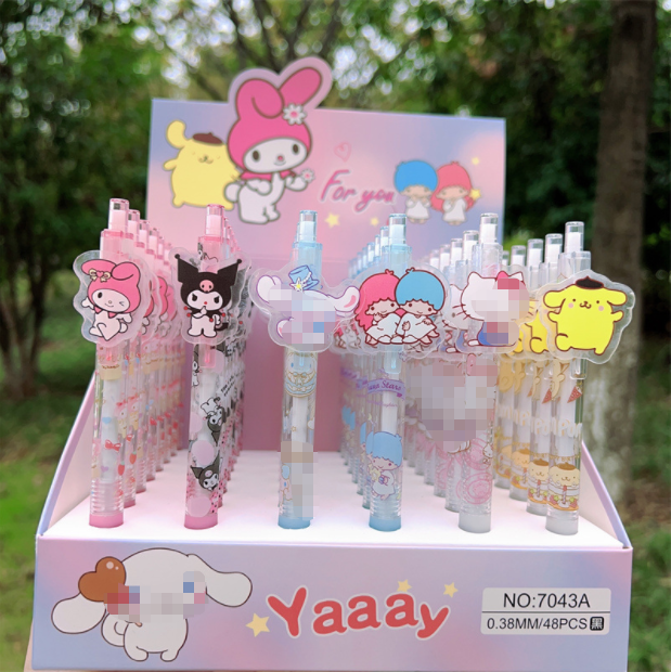 JM 48pcs/set Sanrio Kuromi Back to school cute pen stationary supplies pens for school cute kawaii pen