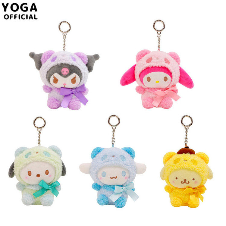 JM Sanrio Japan Figure Stuffed Plush Toys Kuromi Plush My Melody Mini Kawaii Sanrio Kitten Plush Keychain Wholesale