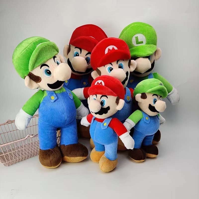 JM New 25cm Super Bros Plush Toy Mario Doll Toy Soft Stuffed Animal Dolls Toy Kids Children Birthday Christmas Gift