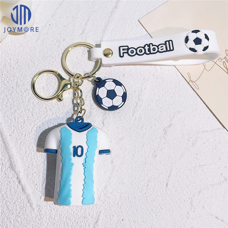 JM Football Cup star jersey figure key chain fans small gift souvenir C Ronaldo World Cup pendant