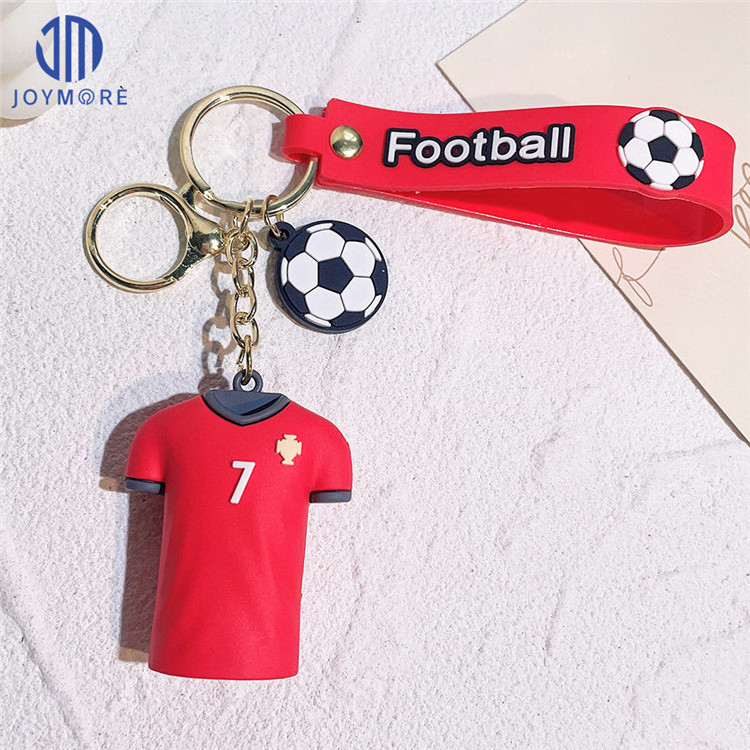 JM Football Cup star jersey figure key chain fans small gift souvenir C Ronaldo World Cup pendant