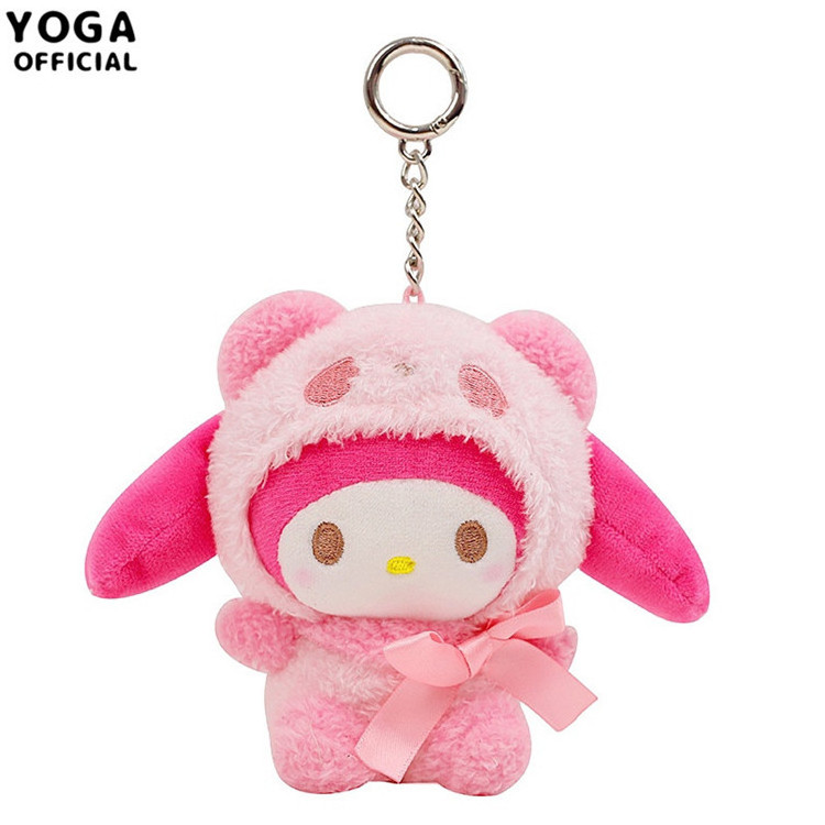 JM Sanrio Japan Figure Stuffed Plush Toys Kuromi Plush My Melody Mini Kawaii Sanrio Kitten Plush Keychain Wholesale