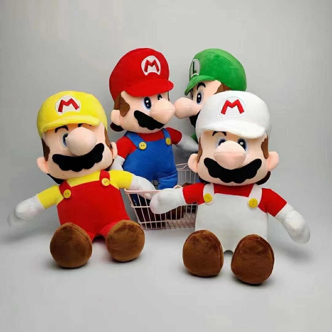 JM New 25cm Super Bros Plush Toy Mario Doll Toy Soft Stuffed Animal Dolls Toy Kids Children Birthday Christmas Gift