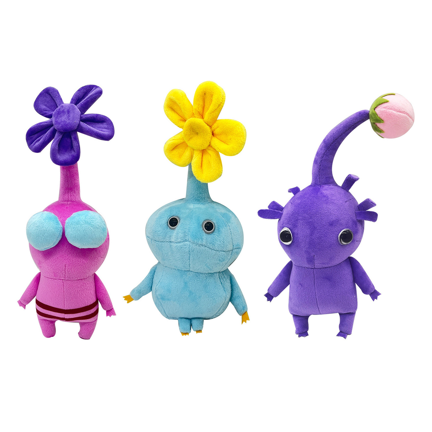 2023 New Purple Pikmin Plush Dolls Pikmins 4 Cute Cartoon Anime Figure Flower Game Fans Gifts Stuffed Animal Pikmins Plush Toys