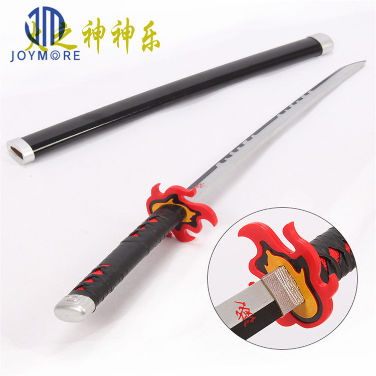 JM Wooden Anime Samurai Sword Cosplay Weapons Katana Demon Slayer Sword Tokitou Muichirou Swords