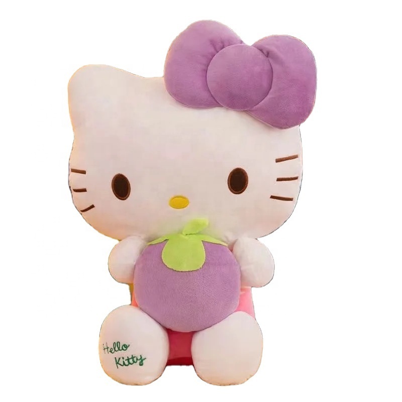 JM Wholesale High Quality Lovely Cute Kawaii Girls Gift KT Cat Doll With Heart Pink KT Plush Toys