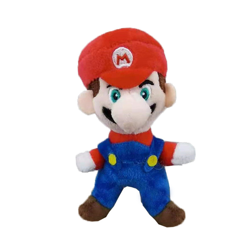 JM Wholesale Cartoon Super Mario Rubber Keyring Anime Super Mario Game Mario Bros plush toy Key chain