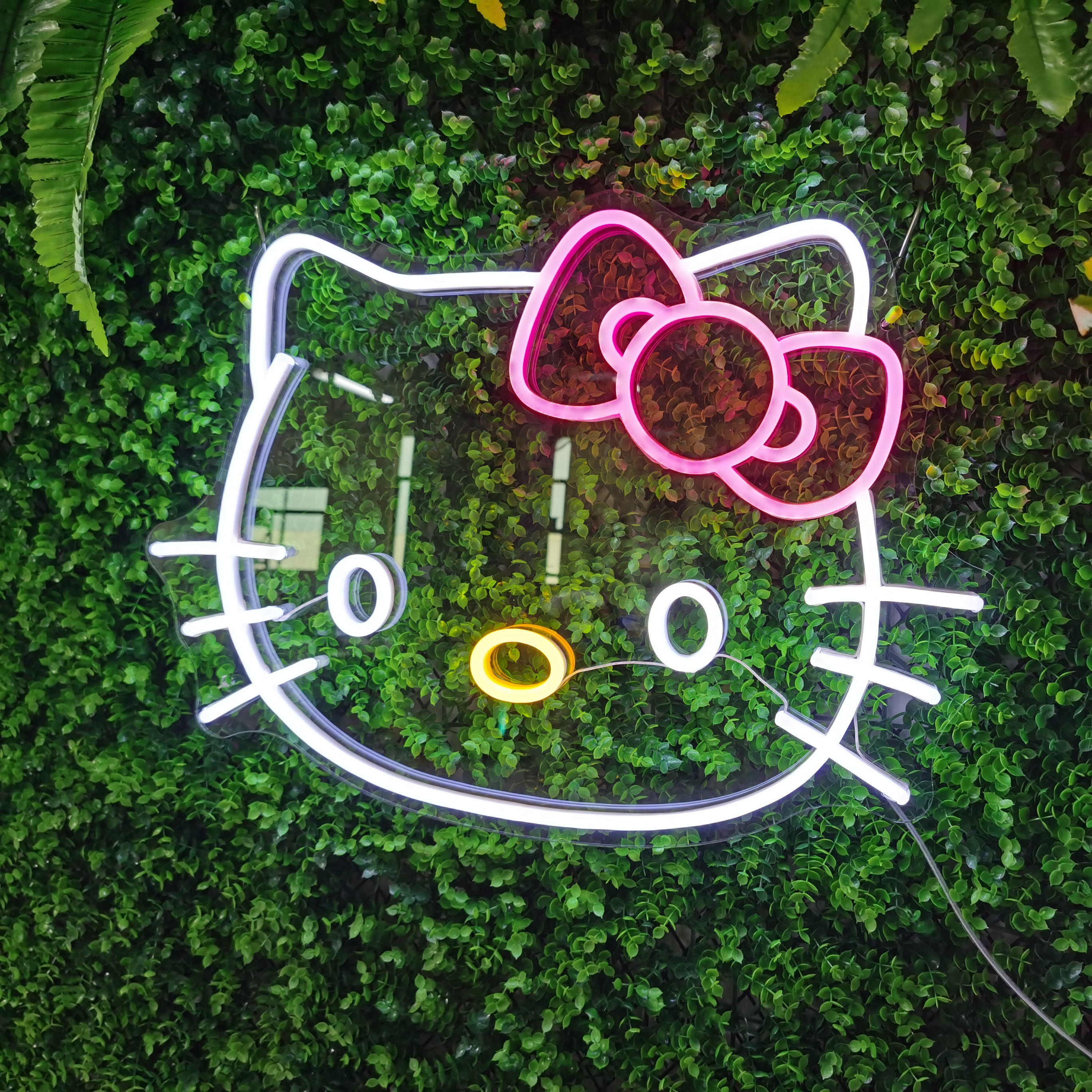 Ready to ship Hello kitty custom led neon light sign flex neon letter for bedroom decoration