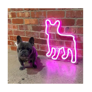 French bulldog custom dropshiping LED  neon light high quality custom letter neon sign