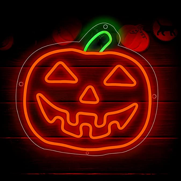 2022 hot sale style  halloween pumpkin neon light sign for halloween neon party