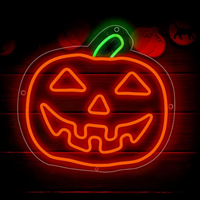 2022 hot sale style  halloween pumpkin neon light sign for halloween neon party