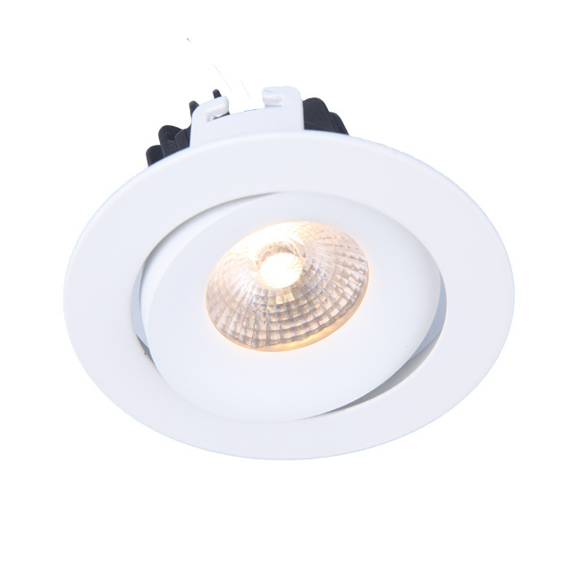 Led recess round square Ceiling Light Factory Adjustable Led Down Light  Dimmable Led Cob Downlights